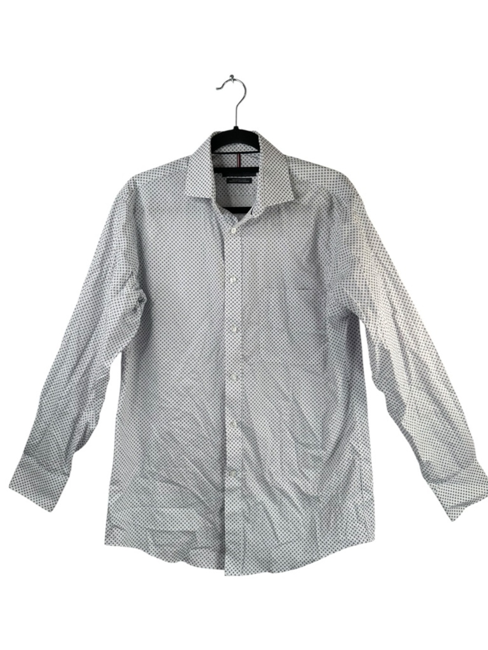 Tommy Hilfiger Geometric Print Button Down Shirt M 15 32/33 Cotton Preppy